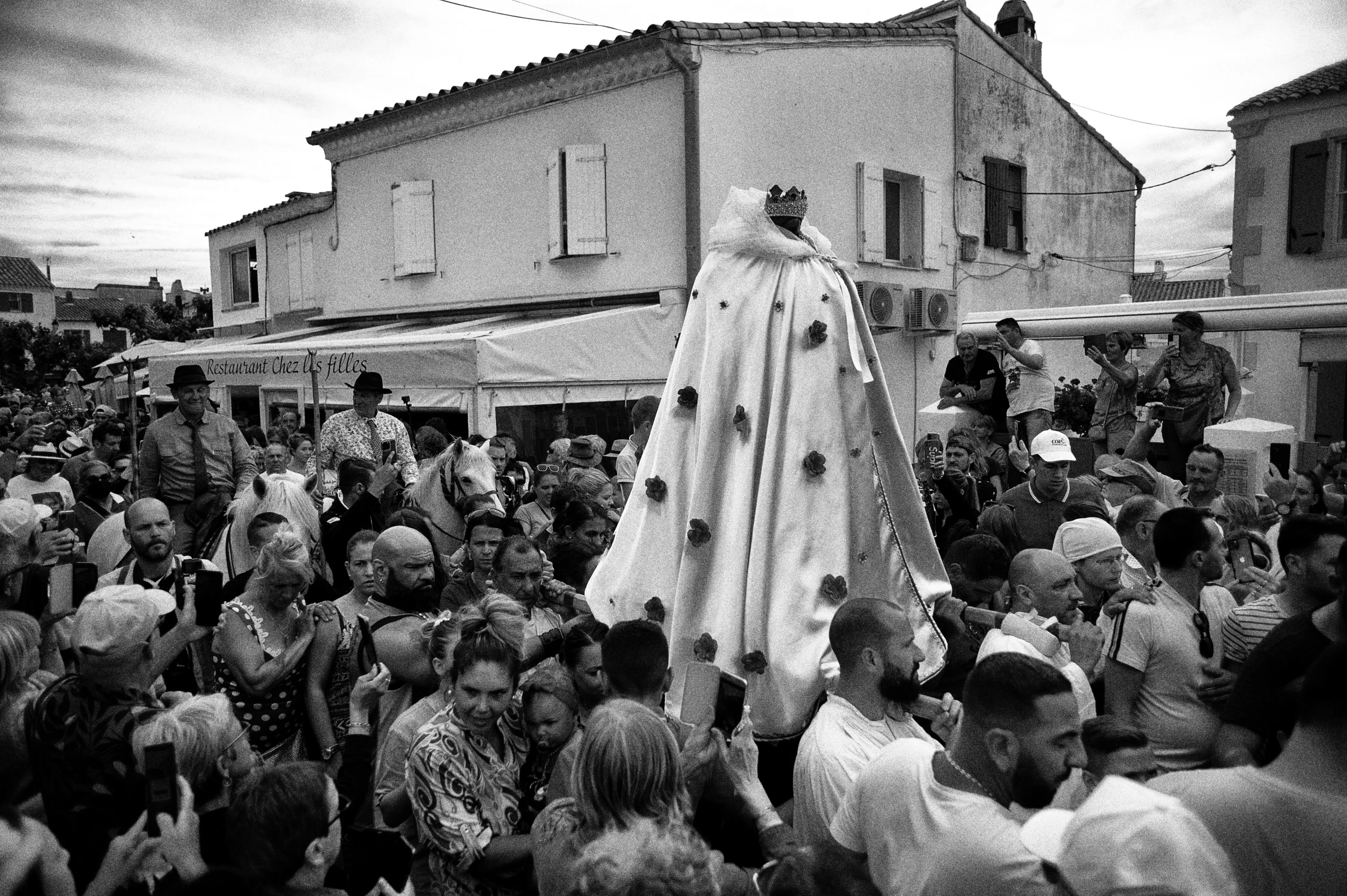 Santa Sara is brought in procession