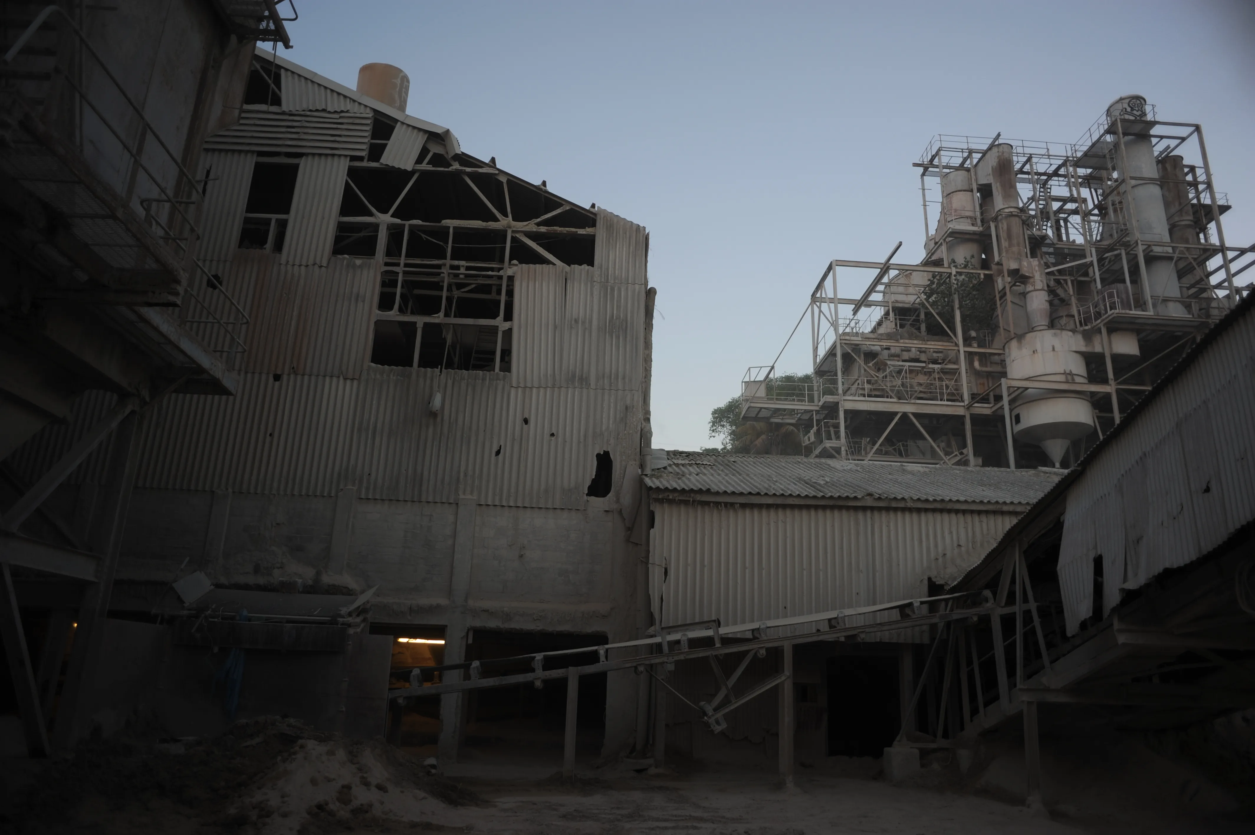 Nauru old phosphate extraction factory