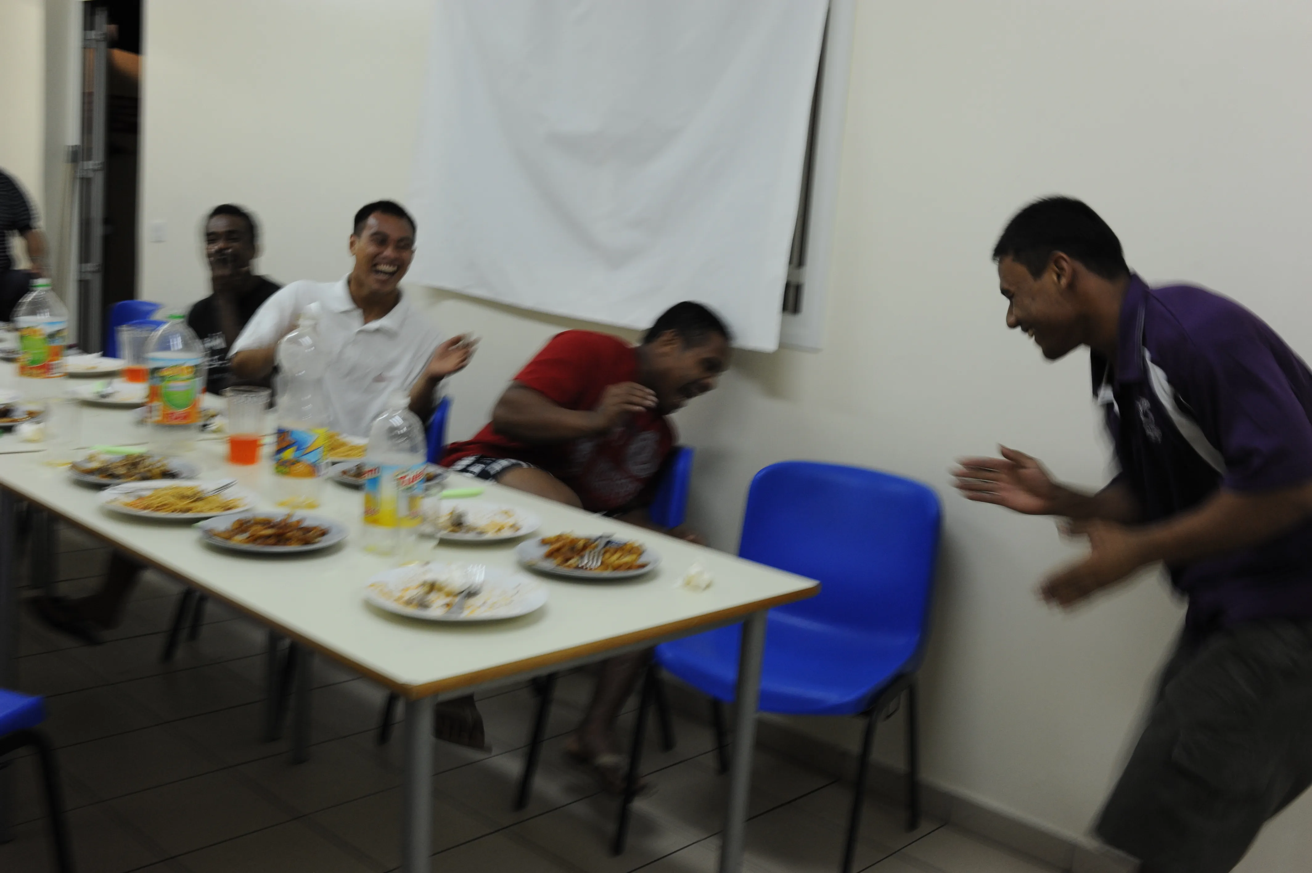 team weighlifting party night with Paul Coffa new caledonia