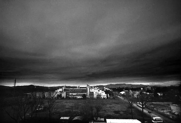 social buildings piagge navate from afar