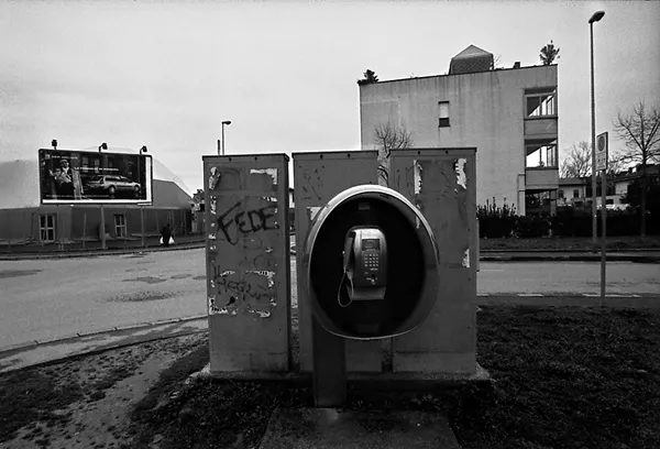 old phone box